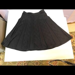 Sandro Paris Black Knit Skater Skirt